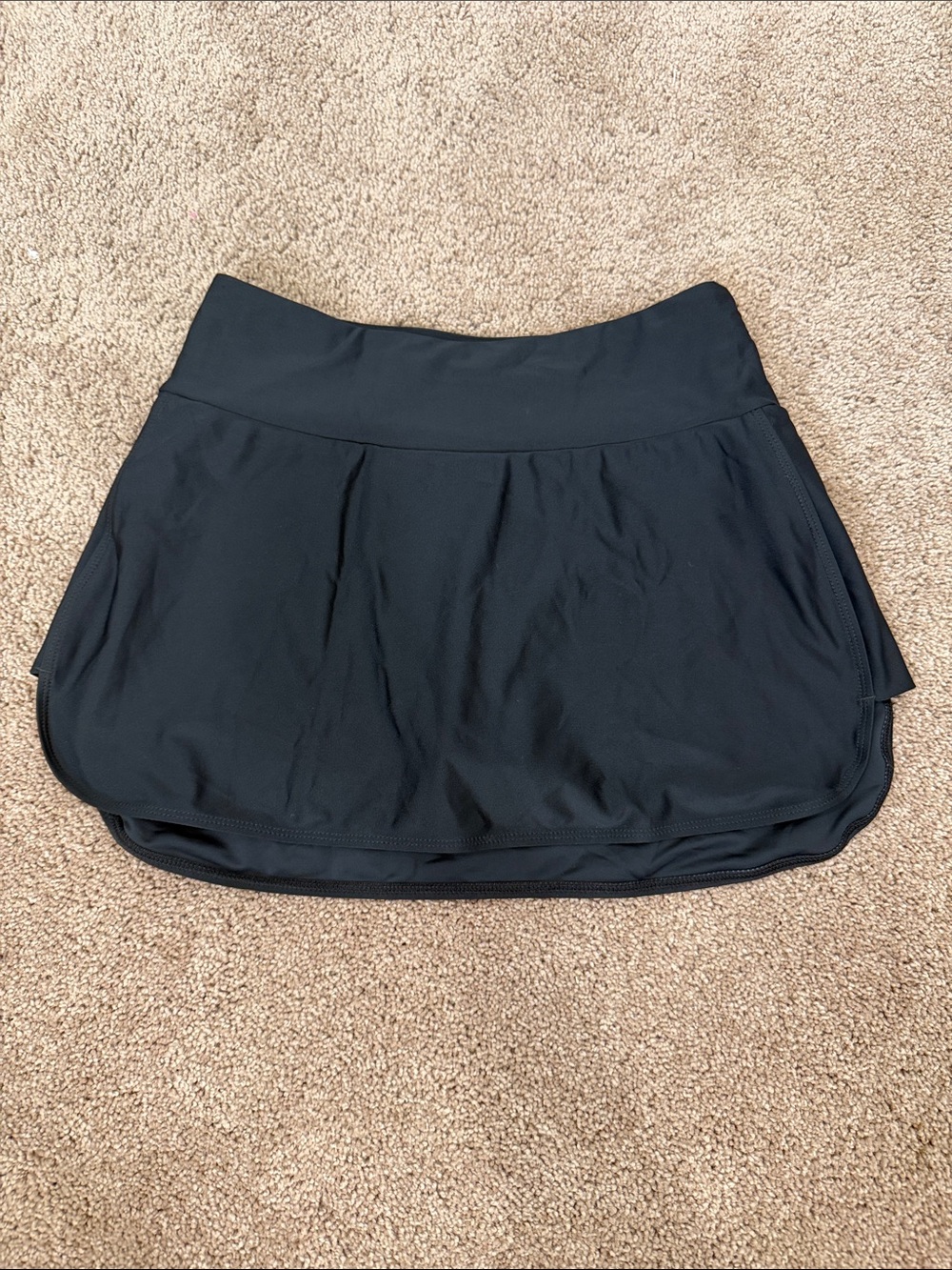 Women's Black Athletic Skort for swim